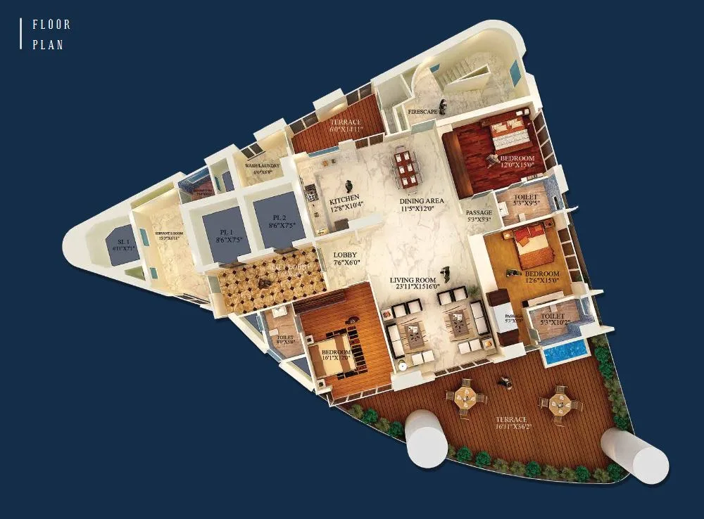 Lifescapes Altimo, Altamount Road — floor plan 1