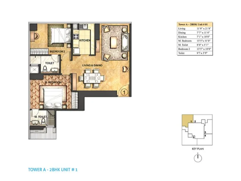 Indiabulls Blu Tower C, Worli — floor plan 1