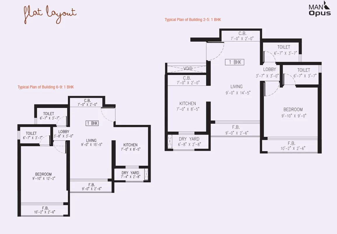 Man Opus, Mira Road — floor plan 1
