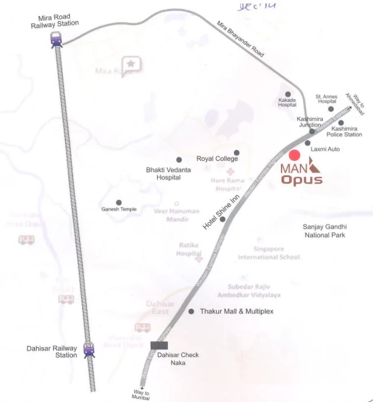 Man Opus, Mira Road — floor plan 2