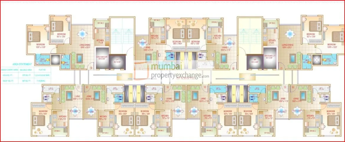 Green Acres, Malad East — floor plan 1