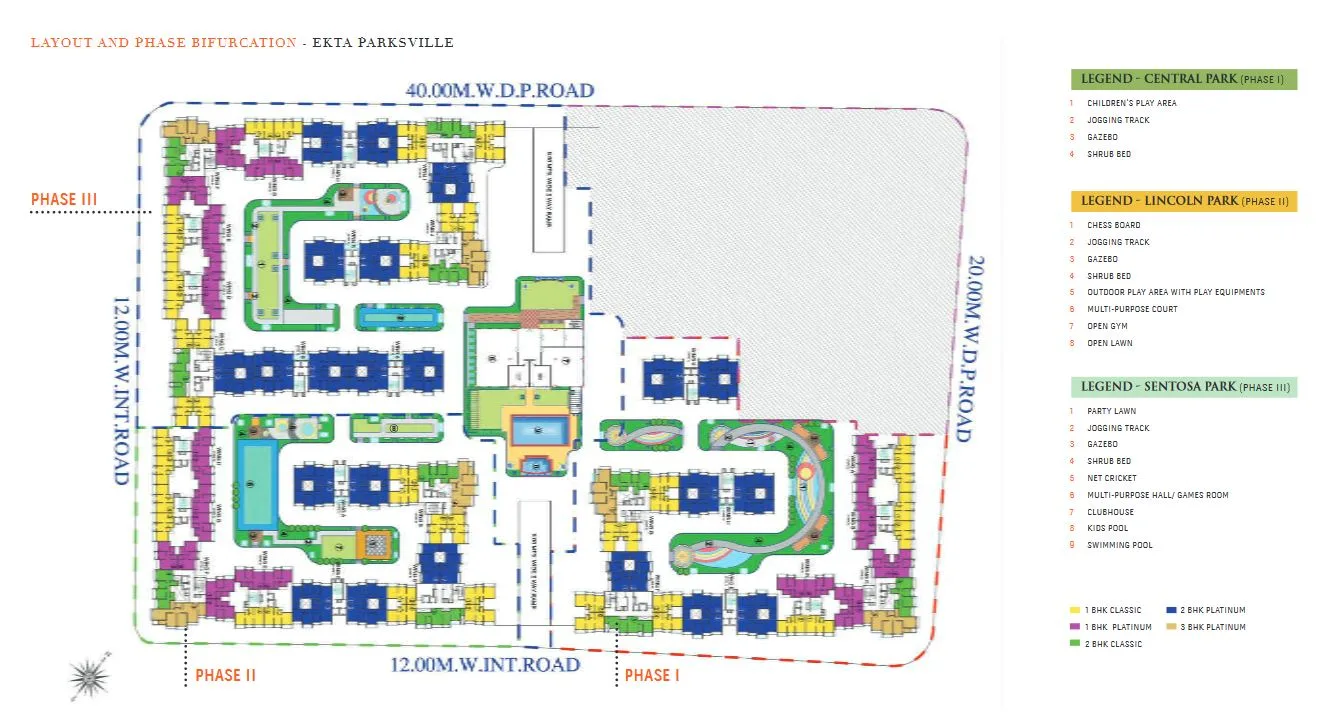 Ekta Parksville Phase I, Virar — floor plan 1