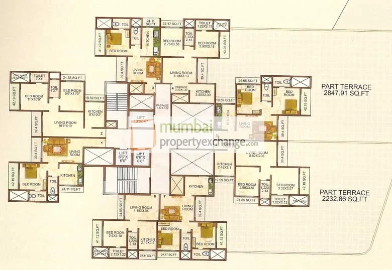 Shiv Bliss, Bhandup — floor plan 1