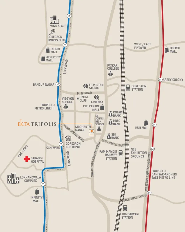 Ekta Tripolis, Goregaon West — floor plan 2