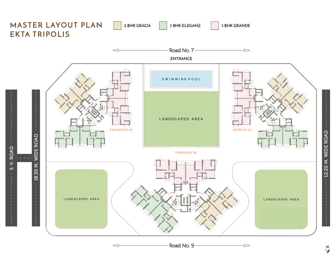 Ekta Tripolis, Goregaon West — floor plan 1