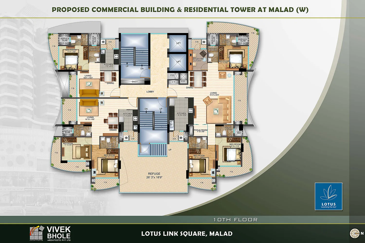 Lotus Link Square, Malad West — floor plan 1
