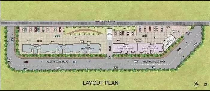 Hubtown Harmony, Matunga — floor plan 1