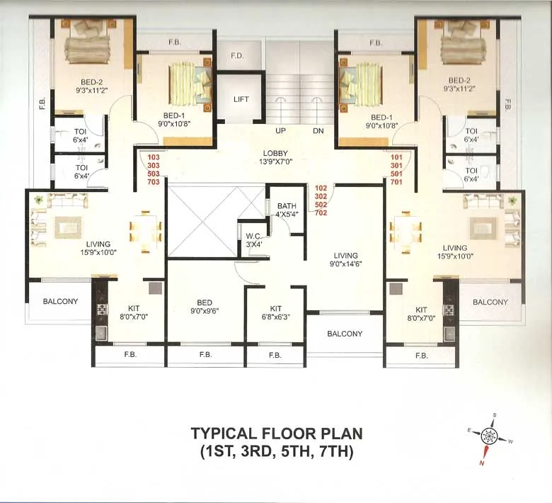 Gulmohar, Ulwe — floor plan 1