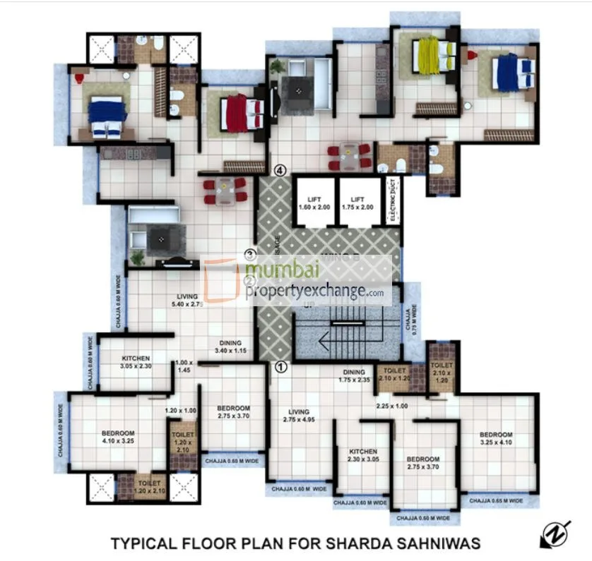 Sharda Sahaniwas Wing B, Borivali East — floor plan 1