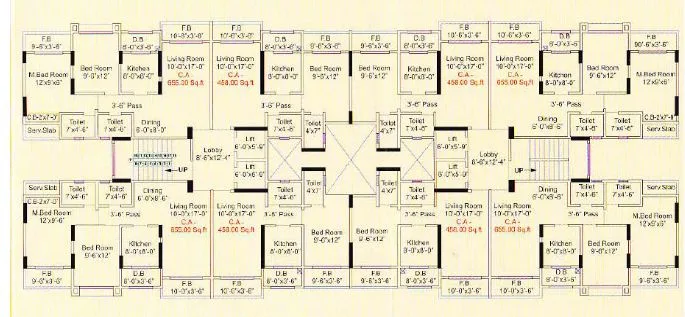 Radha Krishna, Bhayandar — floor plan 1