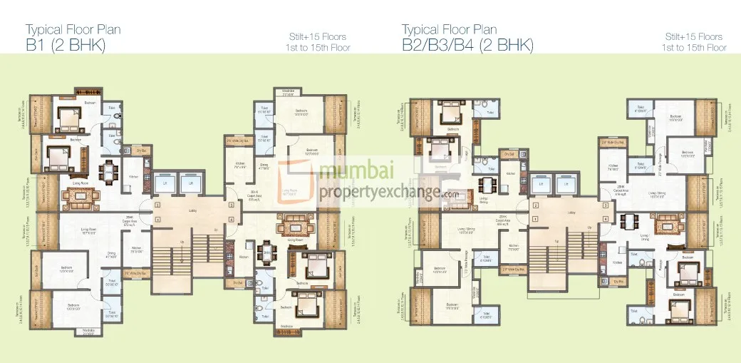 Raunak City Sector IV - D4, Kalyan — floor plan 1