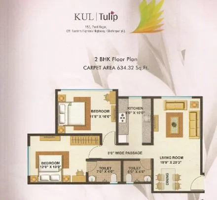 Kul Tulip, Ghatkopar East — floor plan 1