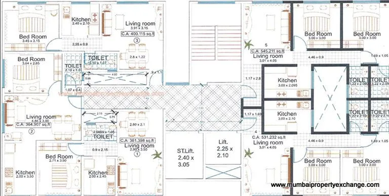 Gulmohar Terrace, Mumbai Central β floor plan 1