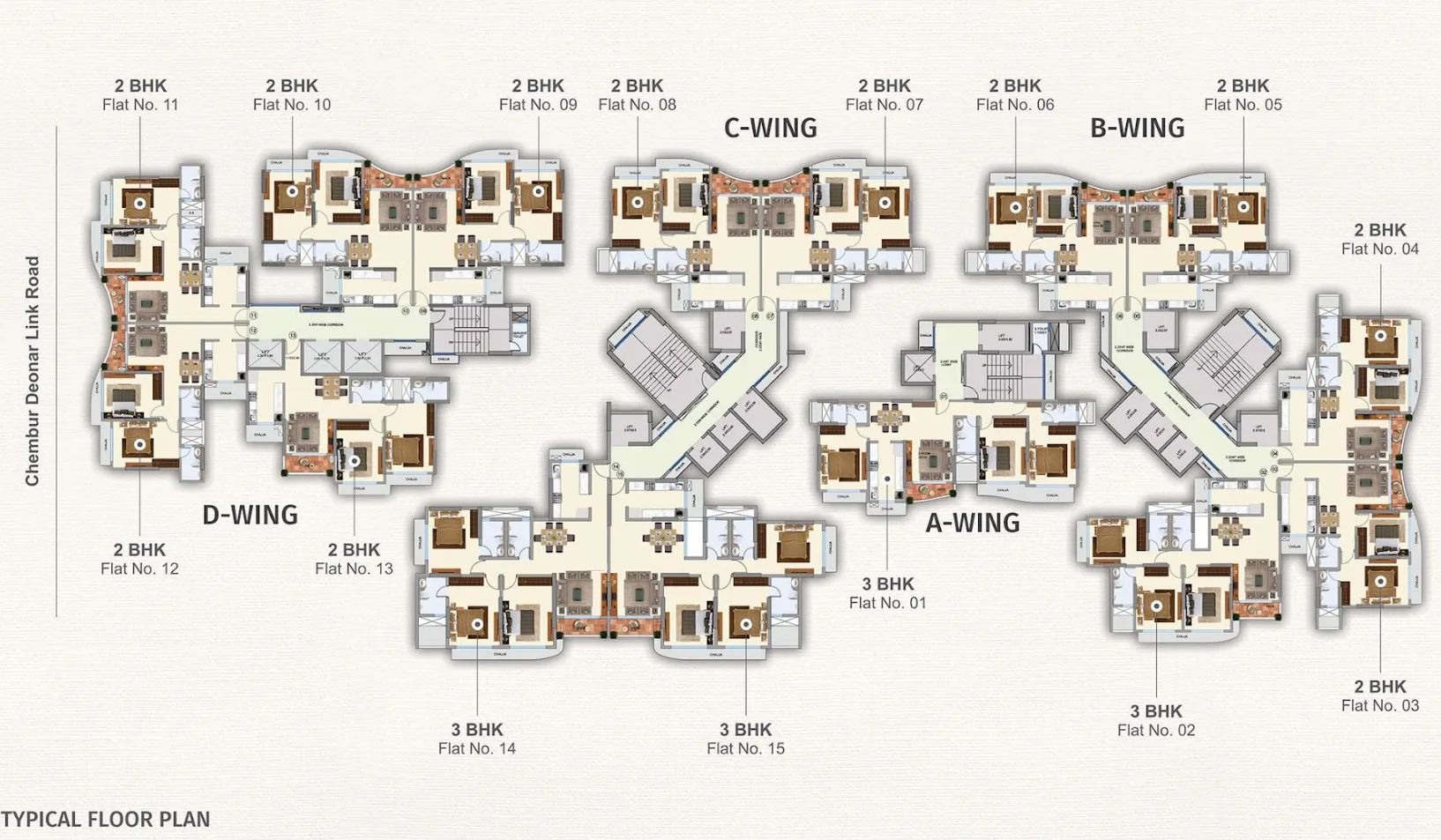 Tridhaatu Aum, Chembur — floor plan 1