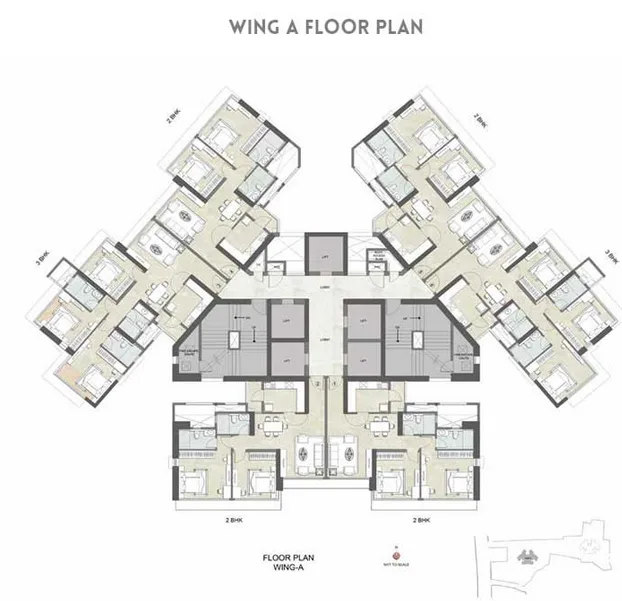 Kalpataru Crest, Bhandup — floor plan 1