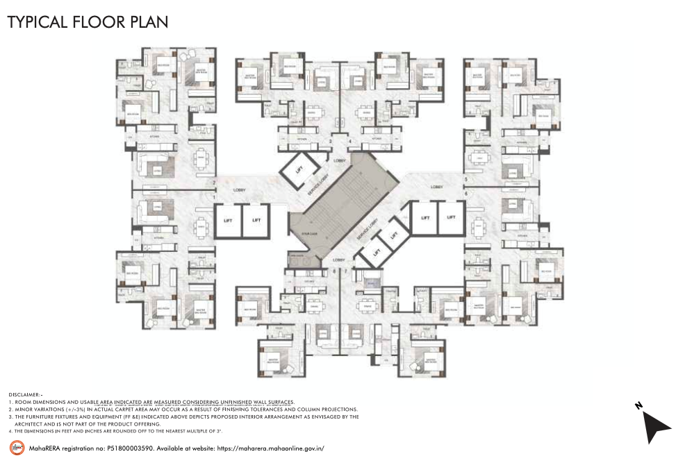 Rustomjee Summit, Borivali East — floor plan 1