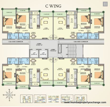 3 Semi-Furnished in Minerva , Mahalaxmi