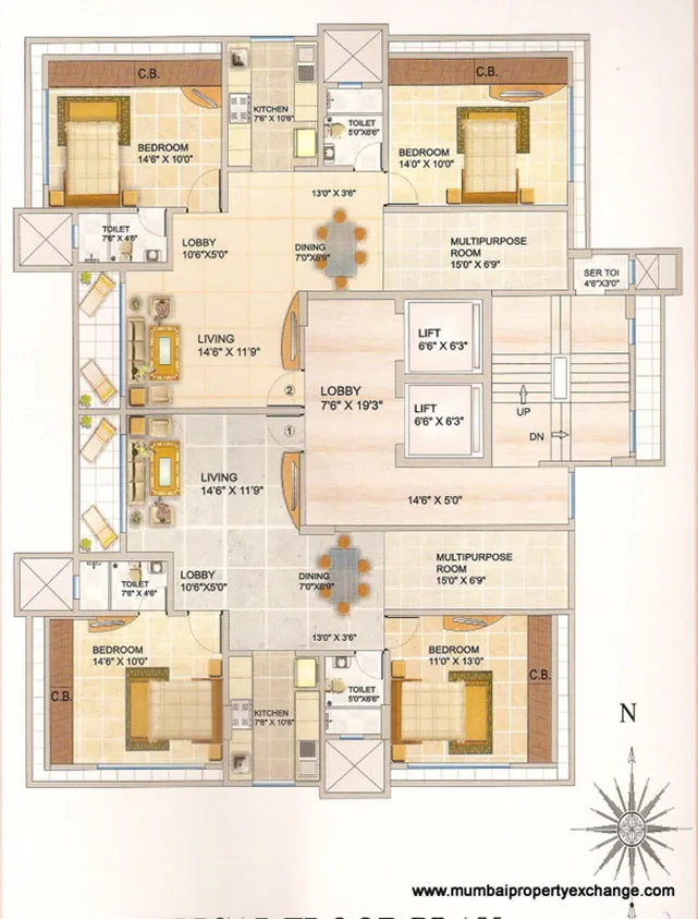 Parmar Heritage, Andheri West — floor plan 1
