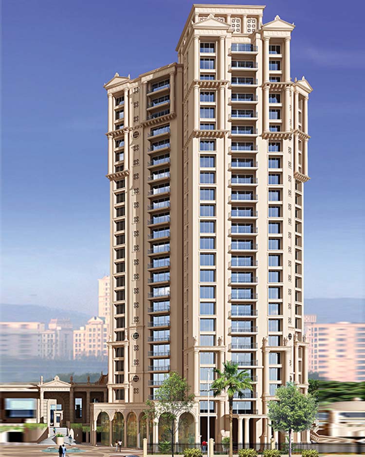 3 BHK Semi-Furnished in Rodas Enclave Rosemount , Thane West