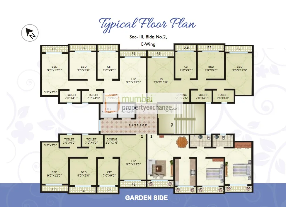 Vinay Unique Heights, Virar — floor plan 1