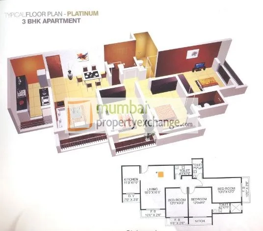 Vinay Unique Gardens, Virar — floor plan 1