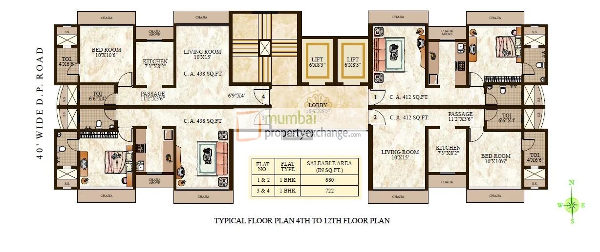 Manthan Acropolis, Vikhroli — floor plan 1