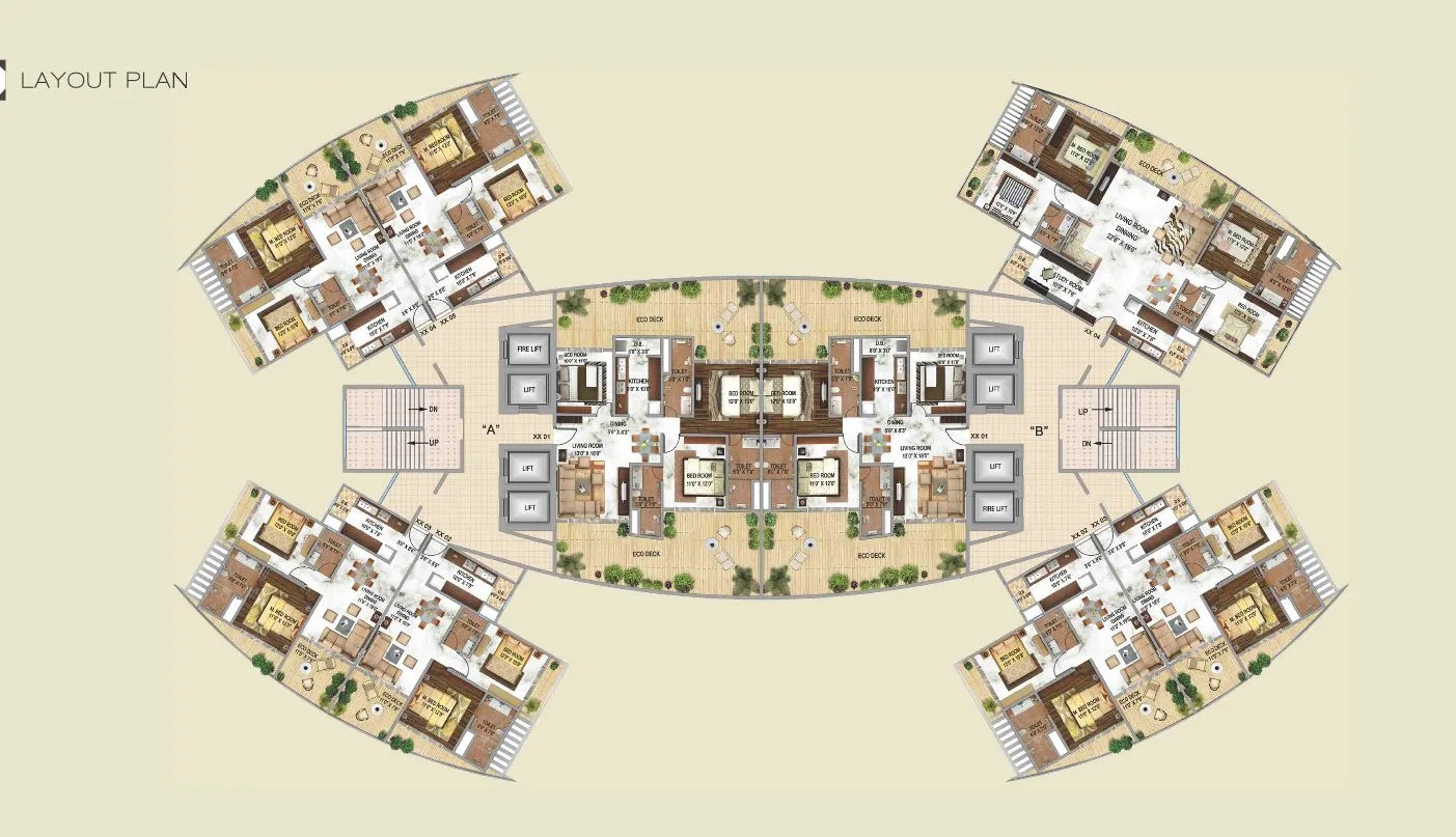 JP Decks, Goregaon East — floor plan 1