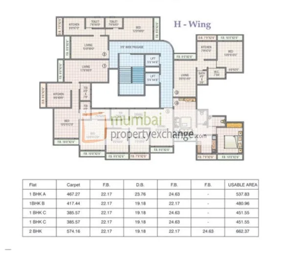 Surya Kriti Heights, Virar — floor plan 1