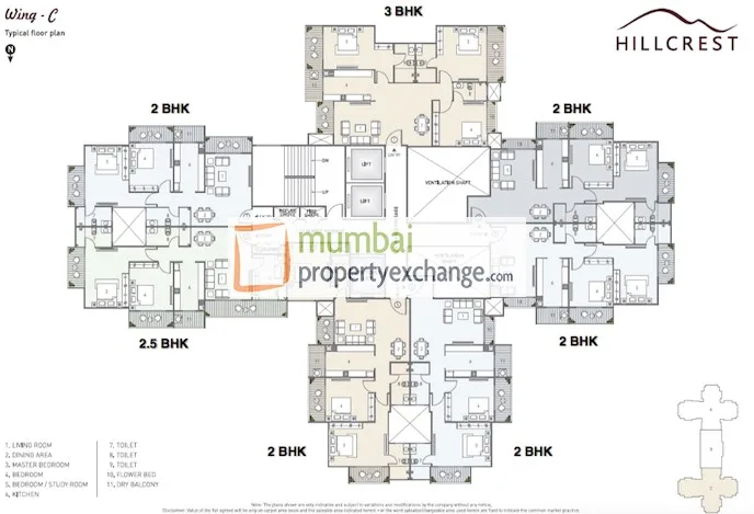 Hillcrest B Wing, Andheri East — floor plan 1
