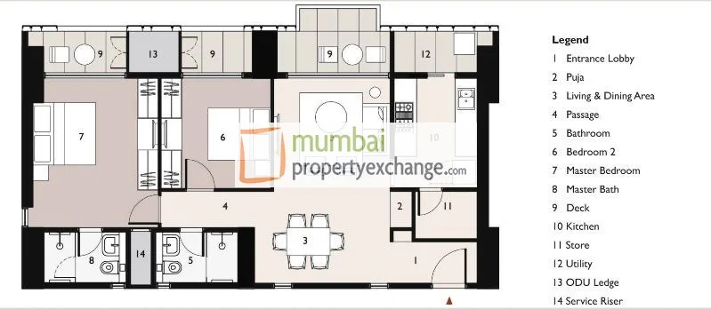 New Cuffe Parade - Lodha Enchante, Wadala — floor plan 1