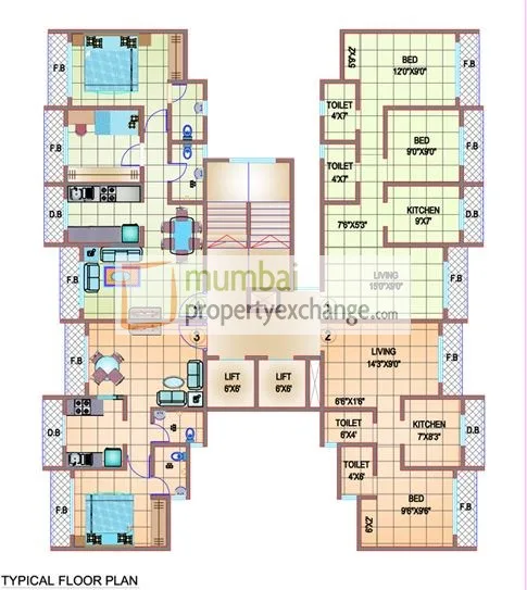 Shree Shakun Greens, Virar — floor plan 1