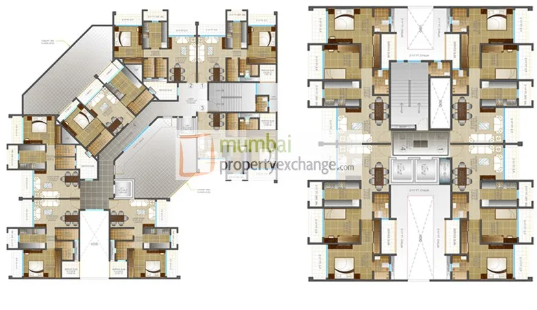 Kakad Paradise A B, Mira Road — floor plan 1