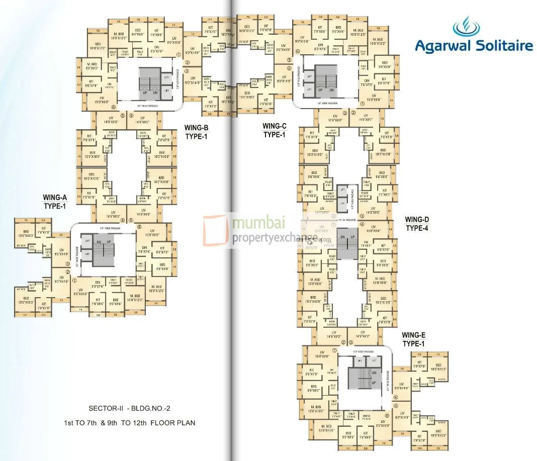 Agarwal Solitaire, Virar — floor plan 1