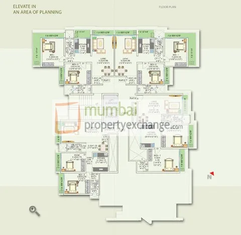 La Alteza, Andheri West — floor plan 1