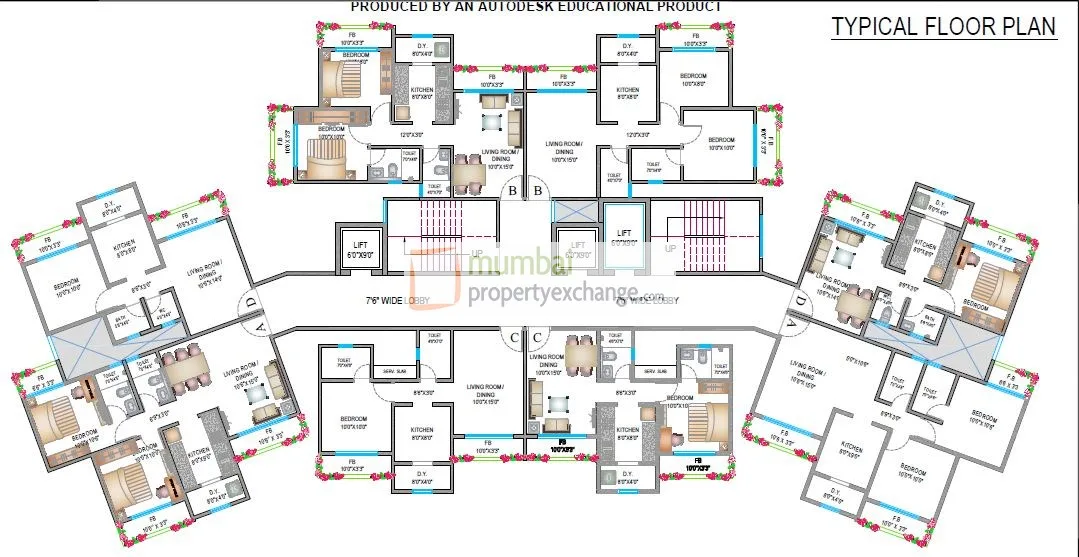 Jp North Elara, Mira Road — floor plan 1