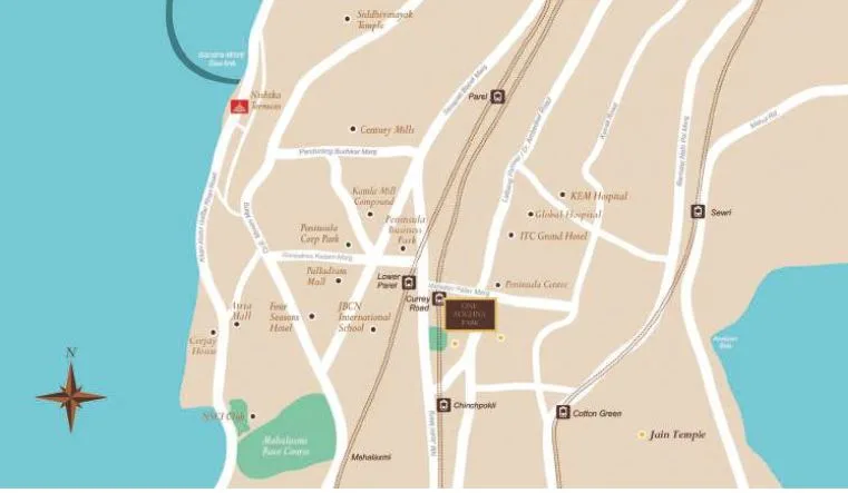 One Avighna Park, Lower Parel — floor plan 2