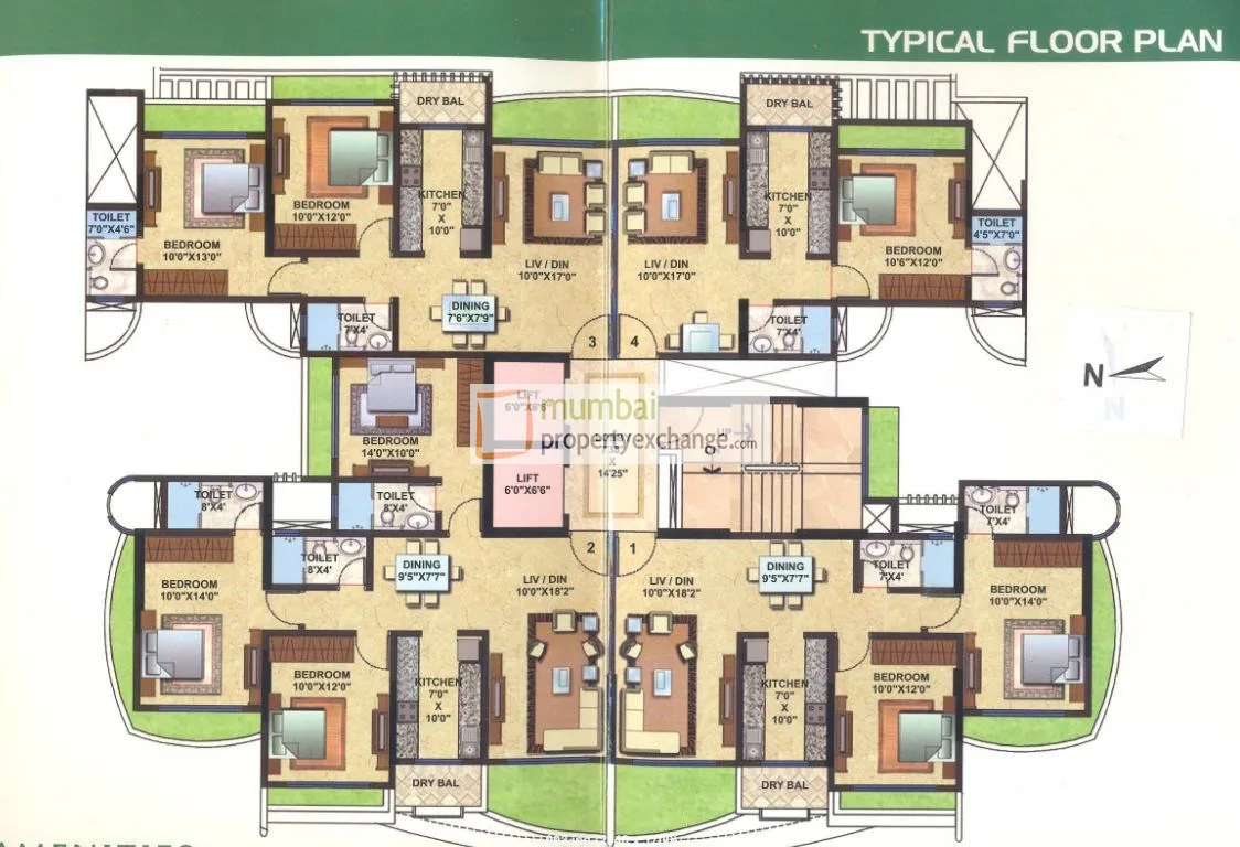 Anand Tower, Chembur — floor plan 1