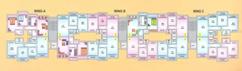 Sheetal Complex, Mira Road — floor plan 1
