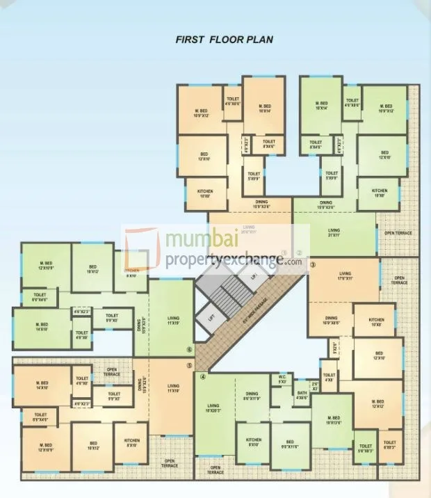 Yashwant Heights C Wing, Kalyan — floor plan 1