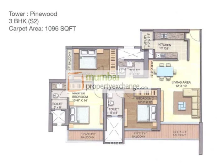 Runwal Greens, Mulund West — floor plan 1