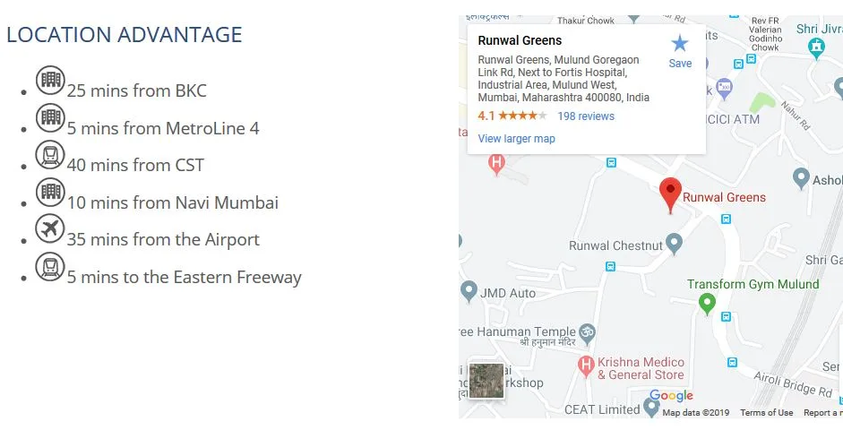 Runwal Greens Cypress, Mulund West — floor plan 2