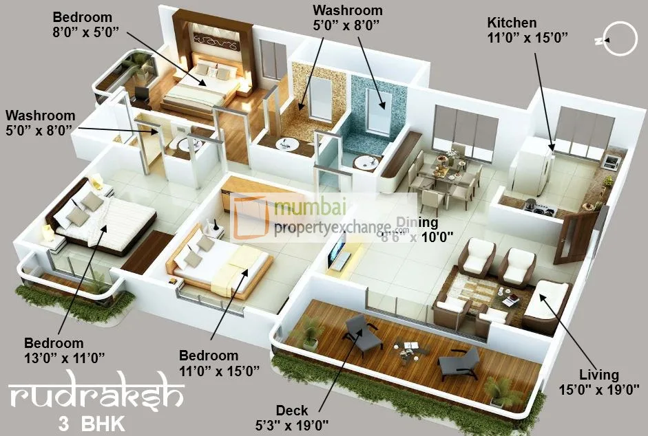 Rudraksh, Chembur — floor plan 1