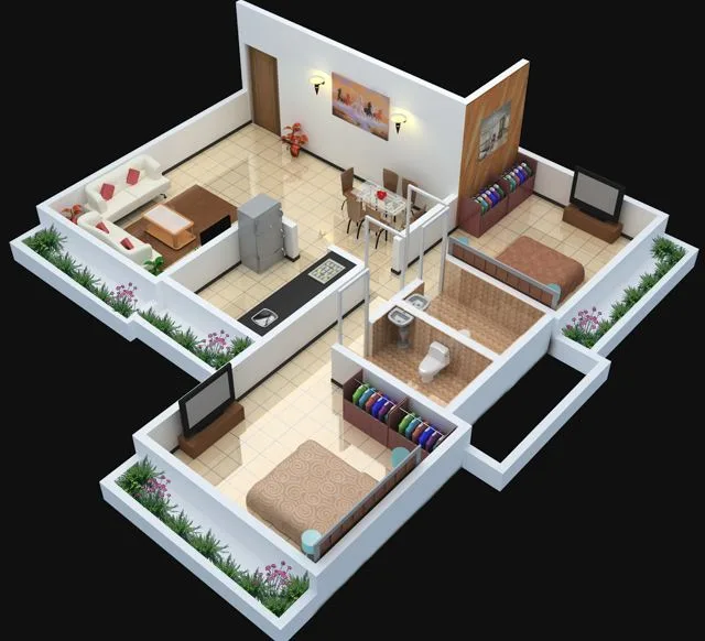 Aura Apartments, Chembur — floor plan 1