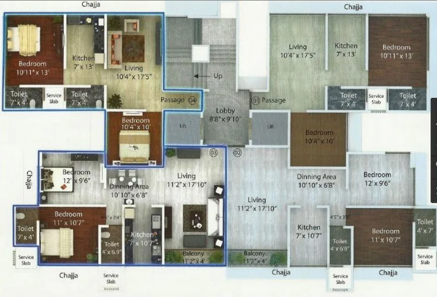 Suprabhat Classic, Chembur — floor plan 1