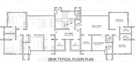 Parinee Adney, Borivali West — floor plan 1