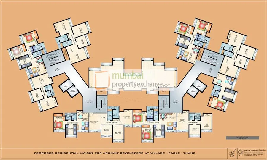 Arihant Aarohi A,B, Dombivli — floor plan 1