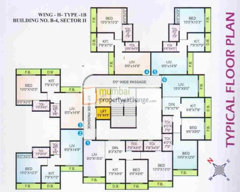 Shubham Galaxy, Virar — floor plan 1