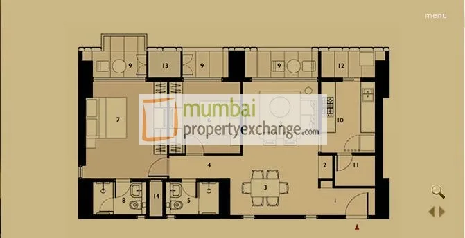 Lodha Elisium, Wadala — floor plan 1