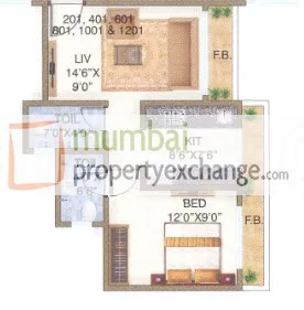 Emerald Tower, Vasai — floor plan 1