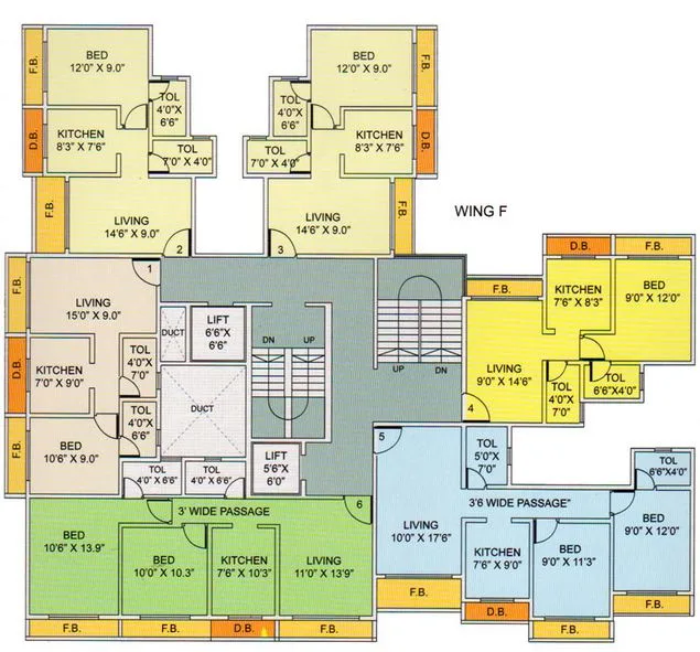 Valmiki Height, Nalla Sopara — floor plan 1